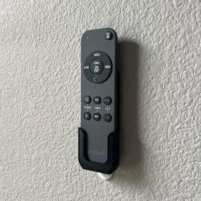 Wall Holder Mount for ARTIKA Ceiling Fan Remote (3D Printed in the USA) (Black)