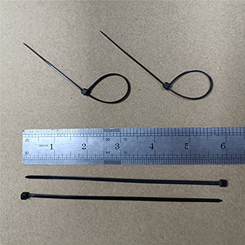 1000 pcs 6 inch Cable Zip Ties Heavy Duty, Premium Plastic Wire Ties with 18 LBS Tensile Strength, UV Resistant Cable Ties, Self-Locking Black Nylon Tie Straps - color: Black, size: 6 inch ( 3 x 150mm )