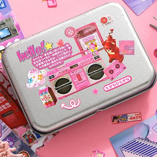 2-in-1 Japanese Sticker Set, 650+ Showa & 800+ Y2K Designs | Nostalgic retro graphics for creative projects, DIY cards, journals, scrap albums, vision boards, crafts, or gifts. - color: 2 in 1