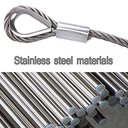 Pack of 120 Aluminum Crimping Loop Sleeve Cable Crimp for 5/32 inch Diameter Double Ferrule Wire Rope and Cable (4mm)