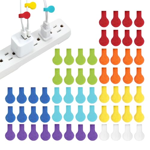 Wrap-It Storage - Mini Multi-Color Cable Labels (60 Pack) - Colorful Charger & Wire Labeler - color: Assorted Colors, size: Mini