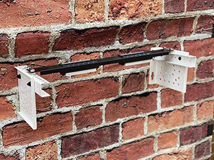 KENUCO 19 Inch Vertical Ends Wall Mount Rack Wall Mountable Server Rack w/Hardware Black (4U) - color: 19'' X 4u