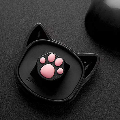 ZOMOPLUS Cute Keycaps,Novelty Cat-Claws Keycap 3D Model OEM Profile Keyboard Keycaps Squishy-Paws Custom Key Caps for Cherry MX Switches Mechanical Gaming Keyboard Catpaw ESC-Key Keycap(Black1pcs) - color: Black-1pcs