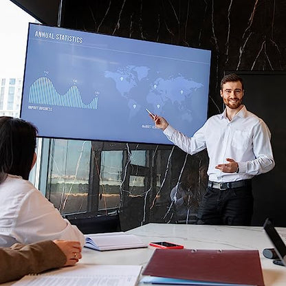 55 inch Interactive Touchscreen Monitor, Smart Board with 4K Display, Win-10 Electronic Whiteboard Touch Screen PC for Office and Classroom, Core i5 RAM 4G & ROM 128G - style: Win 10-i5-128G