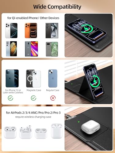 Mouse Pad with Magnetic Wireless Charging & Adjustable Phone Stand, 31.5"x15.8" Extended Desk Mat, Waterproof Ultra-Smooth Keyboard Pad, Non-Slip Base, with 20W PD Adapter, Black - color: Black-31.5"x15.8"-Magnetic Stand(with Adapter)