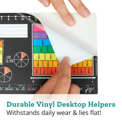 Really Good Stuff Eucalyptus Self-Adhesive Vinyl Desktop Helpers - Set of 24 - Primary - color: Eucalyptus