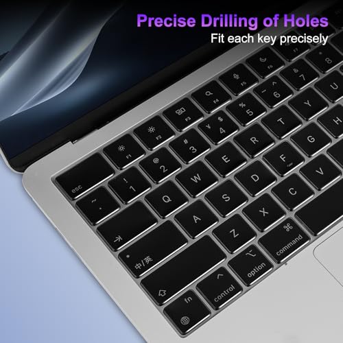 MOSISO 2 PCS Keyboard Cover, Keyboard Protector Compatible with MacBook Neo 13 inch 2026 A18 Pro, Compatible with MacBook Air 15/Air 13.6 M5 M4 M3 M2/ Pro 14/Pro 16 M5/M4/M3/M2/M1/, Smoke Gray - color: Smoke Gray