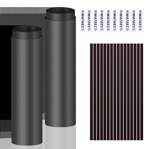 PC Dust Filter 400x300mm, 4Pack DIY PC Case Dust Mesh Filter PVC Dustproof Filter Cover Cooler Fan Grills with Magnetic Strip for Computer PC Case Speaker(PVC, 400 * 300mm, 4pcs, Black) - color: Black, size: 4pcs - PVC+Magnetic Strip