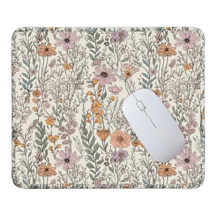 Mouse Pad for Desk with Stitched Edge, Premium Cute Washable Mouse Pads. Computer Mousepad with Non-Slip Rubber Base, Mousepads for Laptop, 9.25x7.75x0.12 inch (Bloom Magic) - color: Bloom Magic