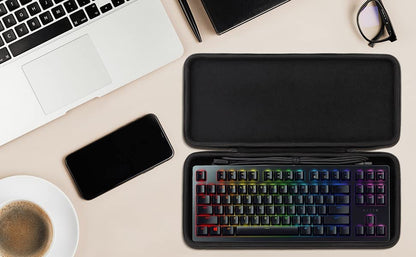 co2CREA Hard Travel Case Replacement for Razer Huntsman Tournament Edition TKL Tenkeyless Gaming Keyboard - size: for TKL Keyboard