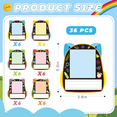 36 Pcs Adhesive Photo Classroom Name Tags for Desk, Self Adhesive Name Plates with Photo Space for Student Desks, Desk Labels for Kindergarten Preschool Name Tags Classroom Supplies (Schoolbag) - color: Schoolbag