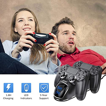 OIVO PS4 Controller Charger Dock Station, 1.8Hrs PS4 Controller Charging Dock, Charging Station Replacement for PlayStation 4 Dualshock 4 Charger - color: Black, size: 8.12inch - PS4