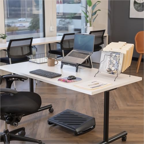 Fellowes Workstation 3" Letter Desk Tray Organizer, Wire, Black (60112) - size: 14.1" x 10" x 3"