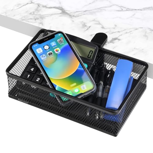 Clip-on Drawer organizers, desk organizer,can be clipped around the table to store small items. (Black - Big), Bronze Gold - style: Black - Big