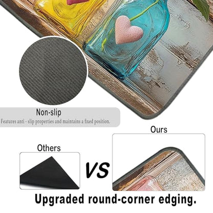 Nuxovilar Sunflower Bird Dryer Cover for the Top, Non-slip Washer & Dryer Protector, 23.62"x19.68" Dust-proof Washing Machine Mat, Diatom Mud Polyester Top Pad for Laundry Room - color: YTT00283-A