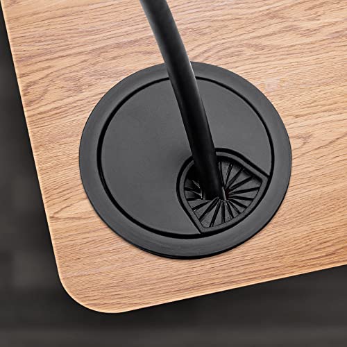 4 Pack 2 Inch Metal Desk Grommet for Wire Organizer, Black - color: Black-4Pack