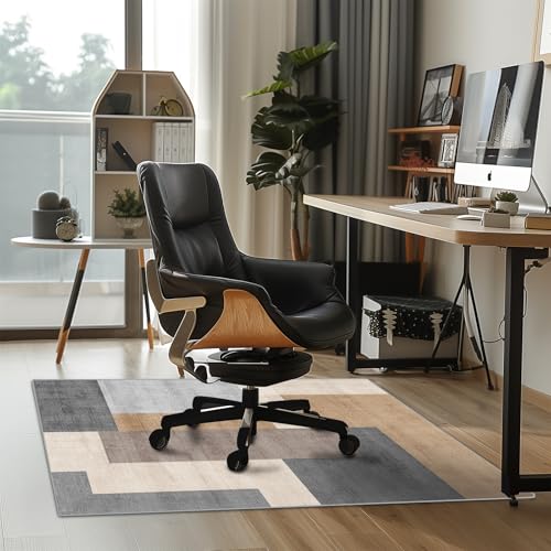 Office Chair Mat for Hardwood Floor, Anti Slip Hi-Q Desk Chair Mat for Hardwood & Low-Carpeted Floors, Easy to Clean Computer Floor Mat Protector Rug for Gaming Rolling Chair on Hard Wood Floors - color: I, size: 48" x 36"