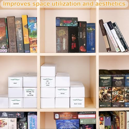 Trading Card Storage Box, 16 Pack Cardboard Card Organizer for Sports, Baseball, MTG & Game Cards – Horizontal Trading Card Storage Holds 12,000+ Cards - size: 16 pack
