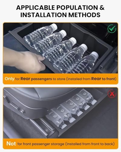 BANKKY 5PCS Center Console Organizer Tray for Tesla Model Y Juniper 2025 2026 Accessories Underseat Armrest Storage Cup Holder Hidden Compartment for Family Travel Kids Daily Commute Road Trips - size: 5PCS (25-26) Model Y (Juniper)