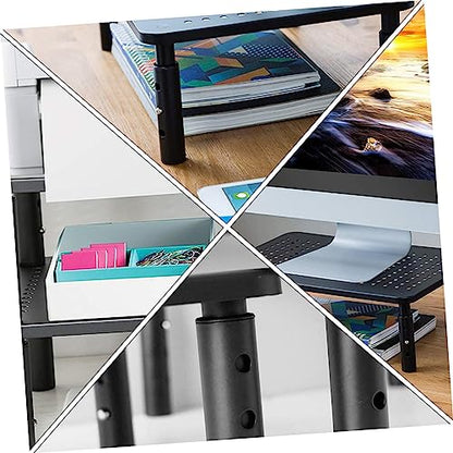 ARTIBETTER Adjustable Monitor Stand Riser with Storage Shelf 3 Height Levels Stable Non-Skid Computer Monitor Stand 14.6 X 9.3 X 5.5 Inches
