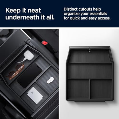 Spigen Armrest Organizer Tray for Ford F-150 2021-2026 & F-150 Lightning 2022-2026 [Check Compatibility for 2024/2025/2026 Models] - size: Ford F-150 & F-150 Lightning