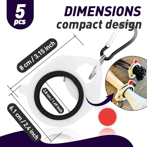 5 Pcs Zip Tie Organizer - Lightweight Cable Tie Holder for Easy Organization Without Waste - Reusable Zip Tie Tool - Zip Tie Holder