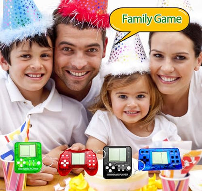 25Pcs Video Game Keychain Video Game Party Favors Video Game Party Supplies 3 Styles Mini Game Console Fidget Toys Bulk for Kids Classroom Prizes Goodies Bags Stuffer Backpack Keychain