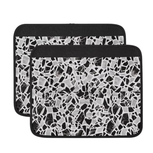 Wheelchair Armrest Covers Glass Print Wheelchair Parts Accessories Portable Mobile Arm Support for Wheelchair Office Transport Chair Mobility Scooter Gift for Women Men - color: Glass