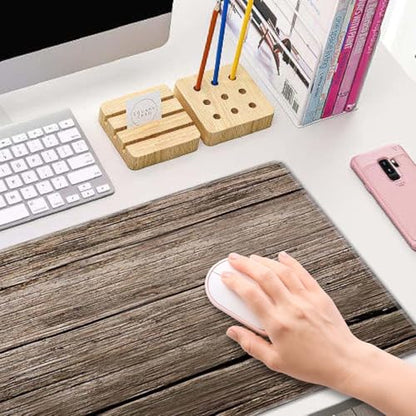 Old Wood Desk Mat Mouse Pad XL Extended Large Gaming Desk Pad Mousepad, Wood Computer Laptop Keyboard and Mouse Mat, Desktop Protector Mat for Women Men Office 31.5x11.8 in - color: Old Wood