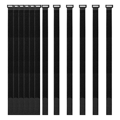 YiwerDer [12 Pack] 1 x 24" Hook and Loop Reusable Fastening Securing Cable Straps, Durable Multipurpose Ties to Keep Your Places Tidy - style: 24" x 1Inch