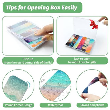 72 Pieces Anxiety Sensory Stickers with Storage Box - Sensory Stickers for ADHD - 2 Textured Surface Adhesives - Sensory Strips for Office & Classroom Desk Relieve Adult & Teen Stress - style: A-Unique Style