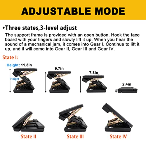 Adjustable Foot Rest Under Desk - Ergonomic Office Foot Stool with Massage, Leg Rest for Desk, Anti-Slip Design for Home & Work, Improves Posture (Gray) - color: Gray