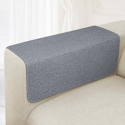 Couch Arm Covers, Waterproof Armrest Cover for Sofa, Loveseat, Armchair, Non-Slip Recliner Arm Cover, Sofa Arm Covers, Headrest Cover, Arm Chair Covers Set of 2 (Dark Gray, 24"×20") - color: Dark Gray, size: 24" x 20" - 2 pcs
