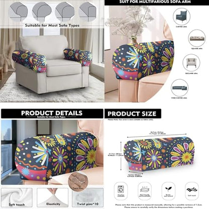 Bat Skulls Headrest Cover Furniture Covers for Recliners Non Slip Chair Protectors Fade Resistant Headrest Slipcover Sofa Couch Cover Chair Back Covers - color: Bat Skulls