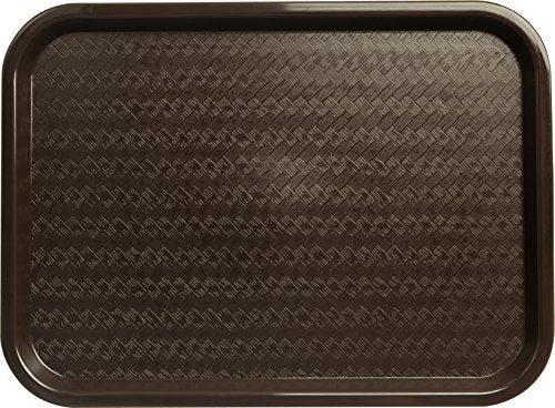 Carlisle FoodService Products CT121669 Café Standard Cafeteria / Fast Food Tray, 12" x 16", Chocolate - color: Chocolate Brown, size: 0.7" x 0.5" x 0.3"