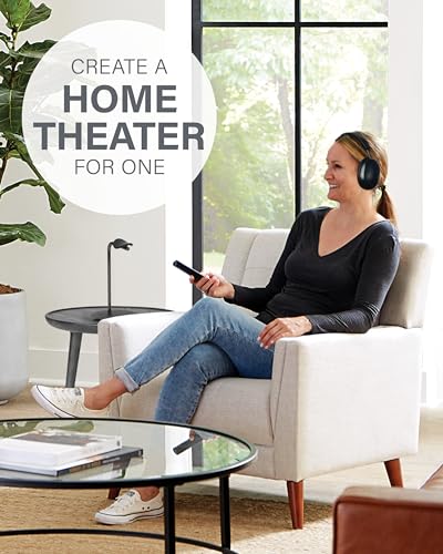 Sanus Sonos Ace Headphones Stand - Premium Stand w/Silicone Cradle Prevents Creasing & Built-in Cable Management w/Magnetic Clip for Fast Charging - Tool-Free Setup - Black Sonos Headphones Holder - color: Black