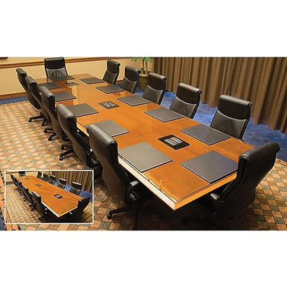 Dacasso Leatherette Conference Pads - color: Black, size: 17" x 14"