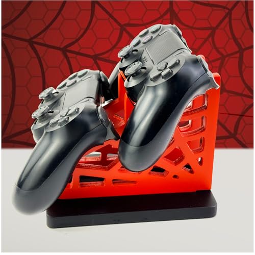Gamer Gift for Men Teenage Boy Wood Controller Organizer with Headphone Holder & Game Controller Stand - Unique Gift Idea for Husband, Boyfriend, Gamers, Game Lover, Gaming Accessory (Vernom Base) - color: Vernom Base