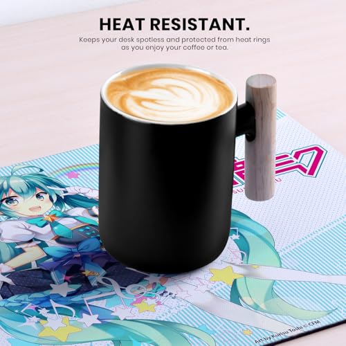 Head Case Designs Officially Licensed Hatsune Miku Stars and Rainbow Graphics 9.84 x 11.81 x 0.12 inches (250 x 300 mm) - S Gaming Office Desk PC Keyboard Mouse Mat Pad - color: Stars and Rainbow, size: 9.84 x 11.81 x 0.12 inches (250 x 300 mm) - S