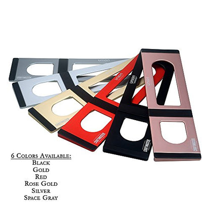 CraftMaster Union Tray for Apple Magic Keyboard and Apple Magic Trackpad 2 - Metal Dock Stand Controls Your iMac or Laptop Remotely, Premium Home and Office Accessory - Gold - color: Gold