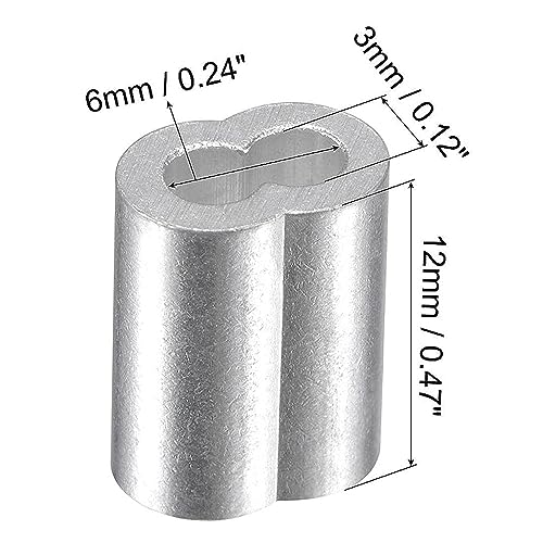 200 Pcs Aluminum Crimping Loop Sleeve 3/32",Cable Crimp Ferrules for Wire Rope and Cable (3/32''(2.5mm)-200pcs) - style: 3/32''(2.5mm)-200pcs