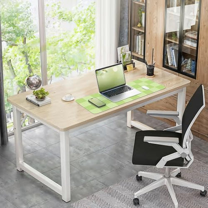 AFIING Green Checkered Desk Mat 31.5" x 12", Waterproof Desk Pad | Non-Slip Rubber Base, Easy Clean Surface, Checkered Design, Office & Home - color: Green