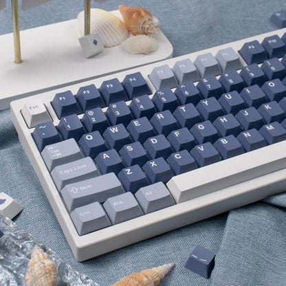 Sumgsn 163 Keys Doubleshot Keycaps Set Cherry Profile Fishing Key caps with 7u Spacebar Fit for 61/64/87/104/108 Cherry Mx Switches Alice Keyboard Mechanical Keyboards - color: Fishing Keycaps