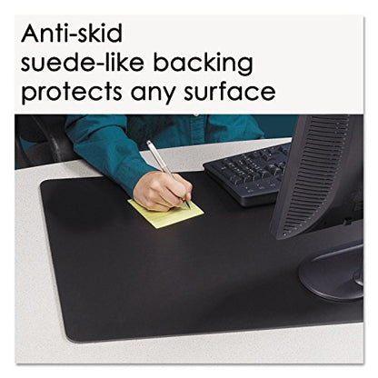 Desk Pad, Computer Mat, Desk Protector Mat, Keyboard and Mouse Pad, Work From Home Essential, Medium, Black