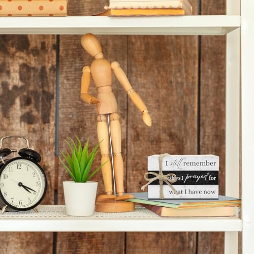 Decorative Books For Home Decor, Coffee Table Faux Wood Book Stack Decor, I Still Remember Modern Stacked Book Decor, Stacked Display Books For Shelf Mantel Nightstand Display, Three Pieces -C(13) - style: I still remember -08