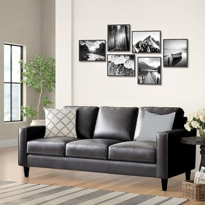 Dazzlewall Black and White Wall Decor Poster Modern Mountain Nature Landscapes Wall Poster for Bedroom Living Room Decor 8x10 in Unframed Set of 6