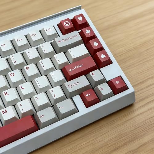 Sumgsn 163 Double Shot Keycaps Cherry Profile Retro 9009 Keycaps Set Fit for 61/64/87/104/108 Cherry Mx Switches ANSI/ISO Mechanical Keyboard - color: Retro Keycaps