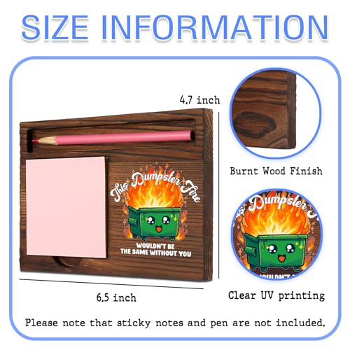 Thank You Gift for Coworker Desk, Funny Sticky Note Holder Office Organizer, Appreciation Memo Pad Holder for Work Team Boss STYW4 - style: Thank You Gift