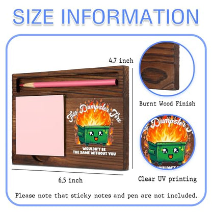 Thank You Gift for Coworker Desk, Funny Sticky Note Holder Office Organizer, Appreciation Memo Pad Holder for Work Team Boss STYW4 - style: Thank You Gift