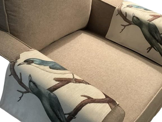 Bittlemen. Co. Armrest Cover for Furniture Slipcovers Furniture Protectors Home Decor Sofas Loveseats Theater Chairs Office Chairs Recliners RV's Housewarming Gifts (Birds) - color: Birds